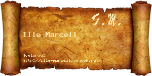 Ille Marcell névjegykártya
